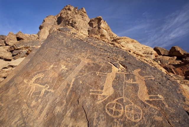 Art rupestre antique de Jubbah