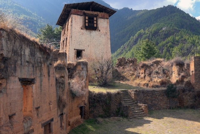 Les ruines de Drukgyle ou Drukgyal Dzong, Paro
